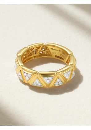 Marina B - Triangolini 18-karat Gold Diamond Ring - 6,7