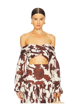 Alexis Trisha Top in Brown. Size M. Also in S.