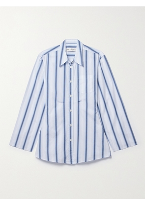 Our Legacy - Daisy Striped Cotton-poplin Shirt - Blue - EU 32,EU 34,EU 36,EU 38,EU 40,EU 42