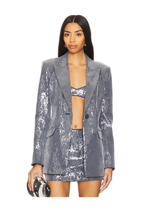 Camila Coelho Mori Blazer in Metallic Silver. Size S. Also in XXS, XS, M.