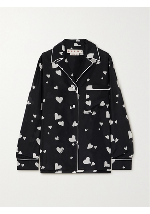 Marni - Printed Silk-habotai Pajama Shirt - Black - IT36,IT38,IT40,IT42,IT44,IT46,IT48