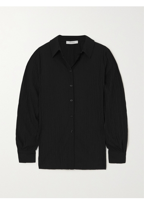 Max Mara - Leisure Plissé-jersey Shirt - Black - x small,small,medium,large,x large