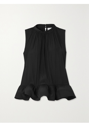 Lanvin - Pleated Shell Blouse - Black - FR 34,FR 36,FR 38,FR 40,FR 42,FR 44