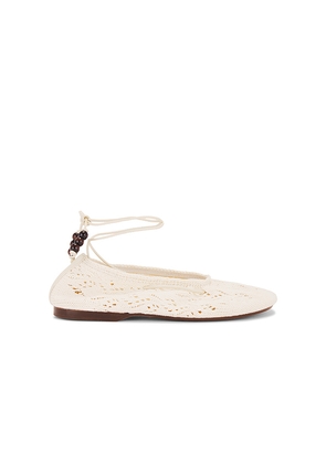 ALOHAS Rosemary Crochet Espadrilles in Cream. Size 38. Also in 39.