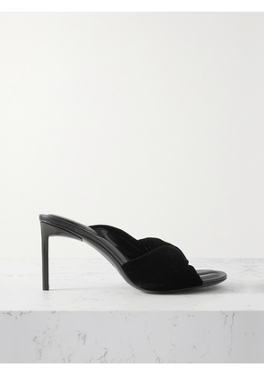 Jacquemus - Bagnu Velvet Mules - Black - FR35,FR36,FR37,FR38,FR39,FR40,FR41