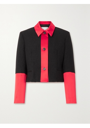 Ferragamo - Silk-trimmed Bouclé Jacket - Black - IT36,IT38,IT40,IT42,IT44