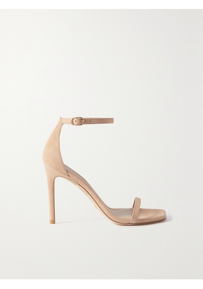 Stuart Weitzman - Nudistcurve Suede Sandals - Neutrals - US5,US6,US6.5,US7,US7.5,US8,US8.5,US9,US9.5,US10,US10.5,US11,US11.5,US12