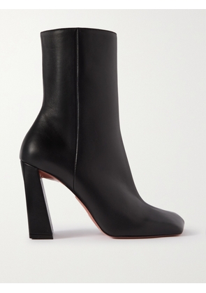 Amina Muaddi - Marine Leather Ankle Boots - Black - IT35,IT36,IT36.5,IT37,IT37.5,IT38,IT38.5,IT39,IT39.5,IT40,IT40.5,IT41,IT42