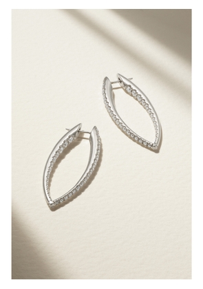 Melissa Kaye - Cristina Large 18-karat White Gold Diamond Earrings - One size