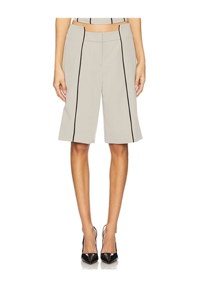 BY.DYLN Faye Micro Shorts in Grey. Size M. Also in S.