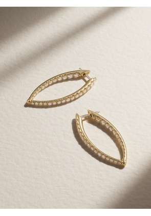 Melissa Kaye - Cristina Large 18-karat Gold Diamond Earrings - One size