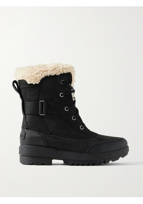 Sorel - Torino Ii Parc Shearling-trimmed Leather Ankle Boots - Black - US5,US5.5,US6,US6.5,US7,US7.5,US8,US8.5,US9,US9.5,US10,US10.5,US11,US12