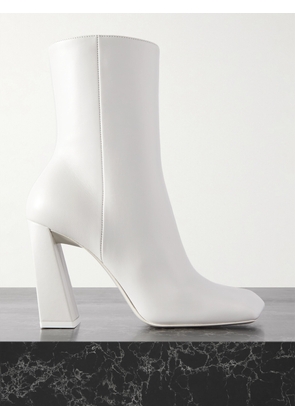 Amina Muaddi - Marine Leather Ankle Boots - White - IT35,IT35.5,IT36,IT36.5,IT37,IT37.5,IT38,IT38.5,IT39,IT39.5,IT40,IT40.5,IT41