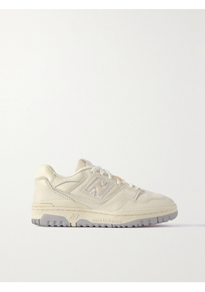 New Balance - 550 Suede And Mesh-trimmed Leather Sneakers - White - US4,US4.5,US5,US5.5,US6,US6.5,US7,US7.5,US8,US8.5,US9,US9.5,US10,US10.5,US11