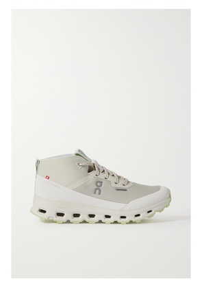 ON - Cloudroam Rubber-trimmed Recycled-mesh And Shell High-top Sneakers - Neutrals - US5,US6,US7,US8,US9,US10,US11