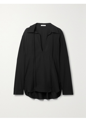 The Row - Malon Silk Shirt - Black - x small,small,medium,large,x large