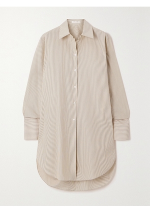 The Row - Astrea Striped Cotton-poplin Shirt - Neutrals - x small,small,medium,large,x large