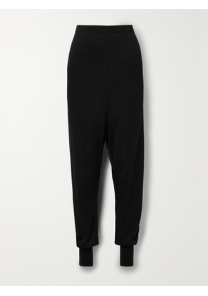 The Row - Dalbero Tapered Linen And Silk-blend Pants - Black - x small,small,medium,large,x large