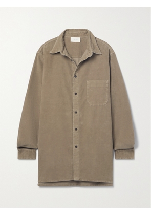 The Row - Idro Oversized Cotton-blend Corduroy Shirt - Brown - x small,small,medium,large,x large