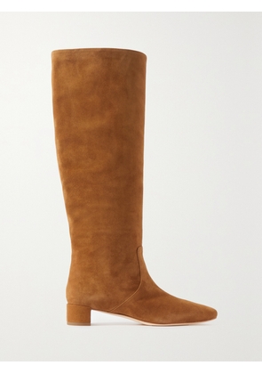 Loeffler Randall - + Net Sustain Indy Suede Knee Boots - Brown - US5,US5.5,US6,US6.5,US7,US7.5,US8,US8.5,US9,US9.5,US10,US10.5,US11,US11.5,US12