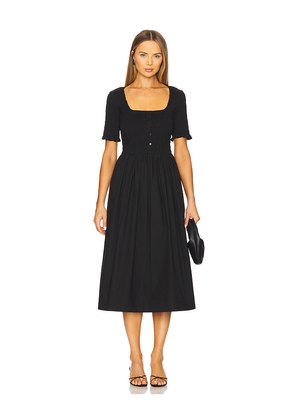 Elodie the Label Zoe Smocked Dress in Black. Size L. Also in S, XS.