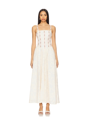 Agua Bendita Emerald Meraki Dress in Neutral. Size M. Also in S, L.