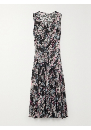 Dries Van Noten - Floral-print Georgette Maxi Dress - Black - FR 34,FR 36,FR 38,FR 40,FR 42,FR 44