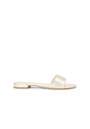 CoRNETTI Cannucce Sandal in Metallic Gold. Size 36. Also in 39.
