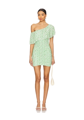AFRM Vivian Mini Dress in Green. Size L. Also in XXS, S, XL.