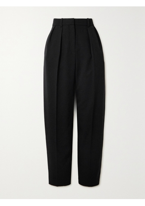 The Row - Corby Pleated Wool-twill Pants - Black - US0,US2,US4,US6,US8,US10,US12