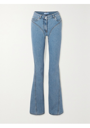 MUGLER - Mid-rise Flared Jeans - Blue - FR 34,FR 36,FR 38,FR 40,FR 42,FR 44,FR 46