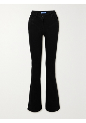 MUGLER - Mid-rise Flared Jeans - Black - FR 34,FR 36,FR 38,FR 40,FR 42,FR 44,FR 46
