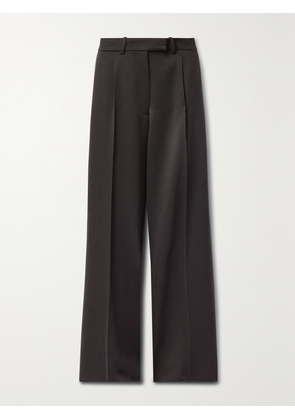 The Row - Roan Straight-leg Wool-twill Pants - Brown - x small,small,medium,large,x large