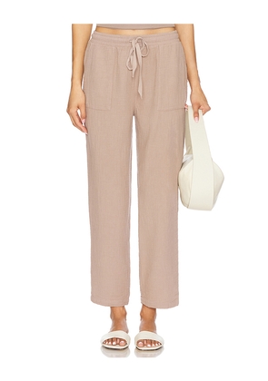 Bobi Beach Pant in Taupe. Size L. Also in M, S, XL, XS.