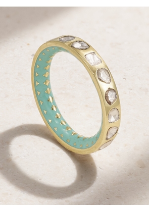 Amrapali London - 18-karat Gold, Enamel And Diamond Ring - 5,6,7