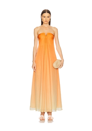 Cult Gaia Janelle Gown in Tangerine. Size 0. Also in 2, 6.