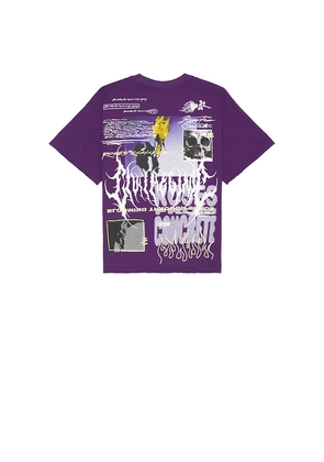 Civil Regime Watch Us Burn Dungeon Tee in Purple. Size L. Also in S.