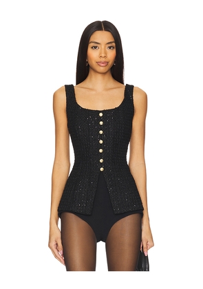 CAMI NYC Rosita Tweed Top in Black. Size 0. Also in 4.