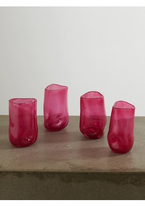 Completedworks - Set Of Four Recycled-glass Tumblers - Purple - One size