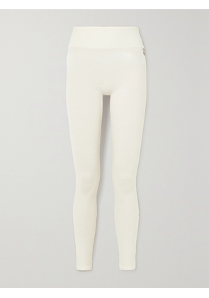 We Norwegians - Ski Merino Wool-blend Piqué Leggings - White - x small,small,medium,large,x large