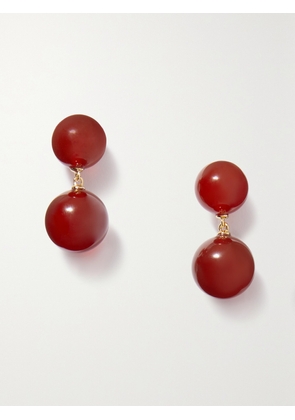 LIÉ STUDIO - The Hannah Gold-plated Carnelian Earrings - Red - One size