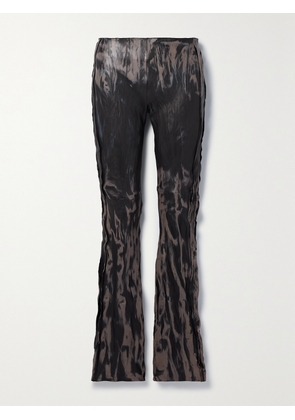 Acne Studios - Distressed Crinkled-leather Straight-leg Pants - Black - EU 32,EU 34,EU 36,EU 38,EU 40,EU 42
