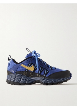 Nike - Air Humara Qs Leather-trimmed Mesh Sneakers - Blue - US5,US5.5,US6,US6.5,US7,US7.5,US8,US8.5,US9,US9.5,US10,US10.5,US11