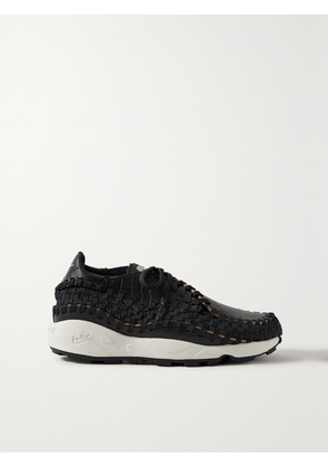 Nike - Air Footscape Paneled Woven Webbing And Croc-effect Leather Sneakers - Black - US5,US5.5,US6,US6.5,US7,US7.5,US8,US8.5,US9,US9.5,US10,US10.5,US11