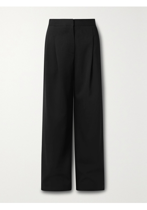 Carolina Herrera - Pleated Wool-blend Crepe Wide-leg Pants - Black - US0,US2,US4,US6,US8,US10,US12,US14