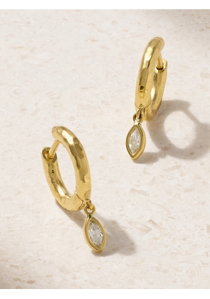 Octavia Elizabeth - + Net Sustain Micro Gabby 18-karat Recycled Gold Diamond Hoop Earrings - One size