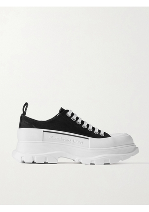 MCQUEEN - Tread Slick Canvas Exaggerated-sole Sneakers - Black - IT34,IT34.5,IT35,IT35.5,IT36,IT36.5,IT37,IT37.5,IT38,IT38.5,IT39,IT39.5,IT40,IT40.5,IT41,IT41.5,IT42,IT42.5