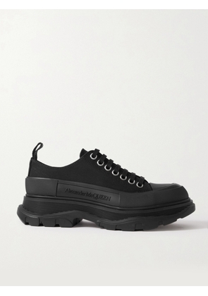 MCQUEEN - Tread Slick Canvas Exaggerated-sole Sneakers - Black - IT34,IT34.5,IT35,IT35.5,IT36,IT36.5,IT37,IT37.5,IT38,IT38.5,IT39,IT39.5,IT40,IT40.5,IT41,IT41.5,IT42,IT42.5