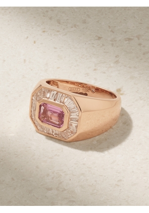 SHAY - Champion 18-karat Rose Gold, Sapphire And Diamond Ring - 6,7