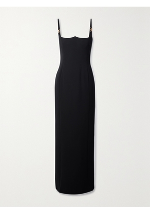 Versace - Icons Embellished Silk-cady Maxi Dress - Black - IT36,IT38,IT40,IT42,IT44,IT46
